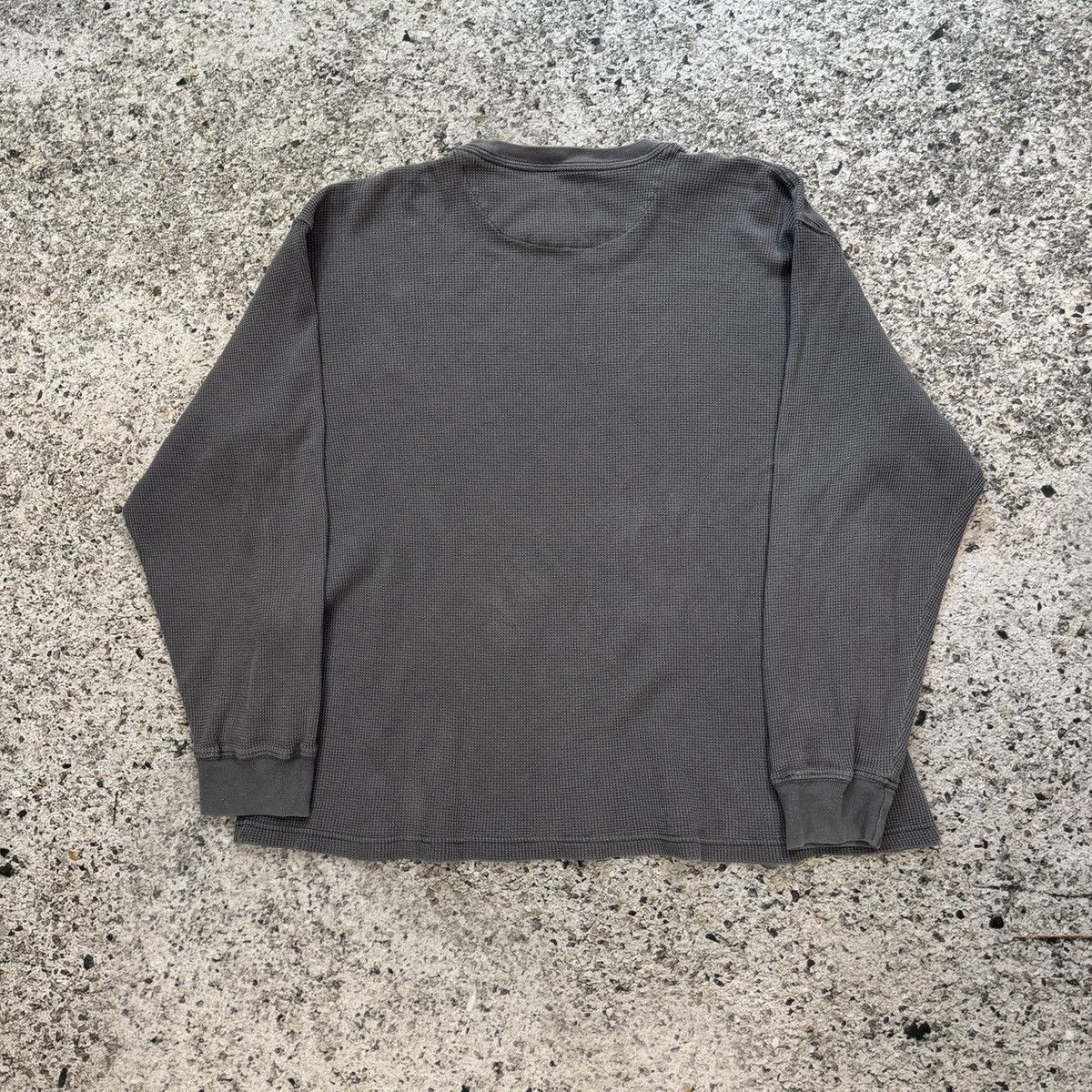 Vintage Faded Blue Thermal Longsleeve Shirt ERD Grunge Thrashed Size US XXL / EU 58 / 5 - 5 Thumbnail