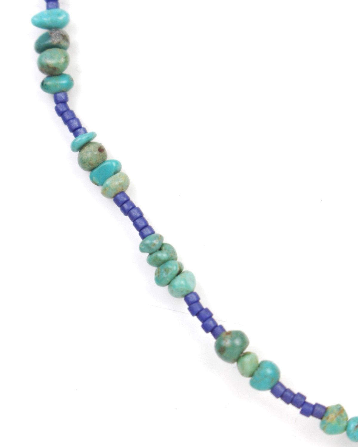 Vintage 2000S JAPANESE MADE TURQUOISE CROSS BEADED NECKLACE Size ONE SIZE - 3 Thumbnail