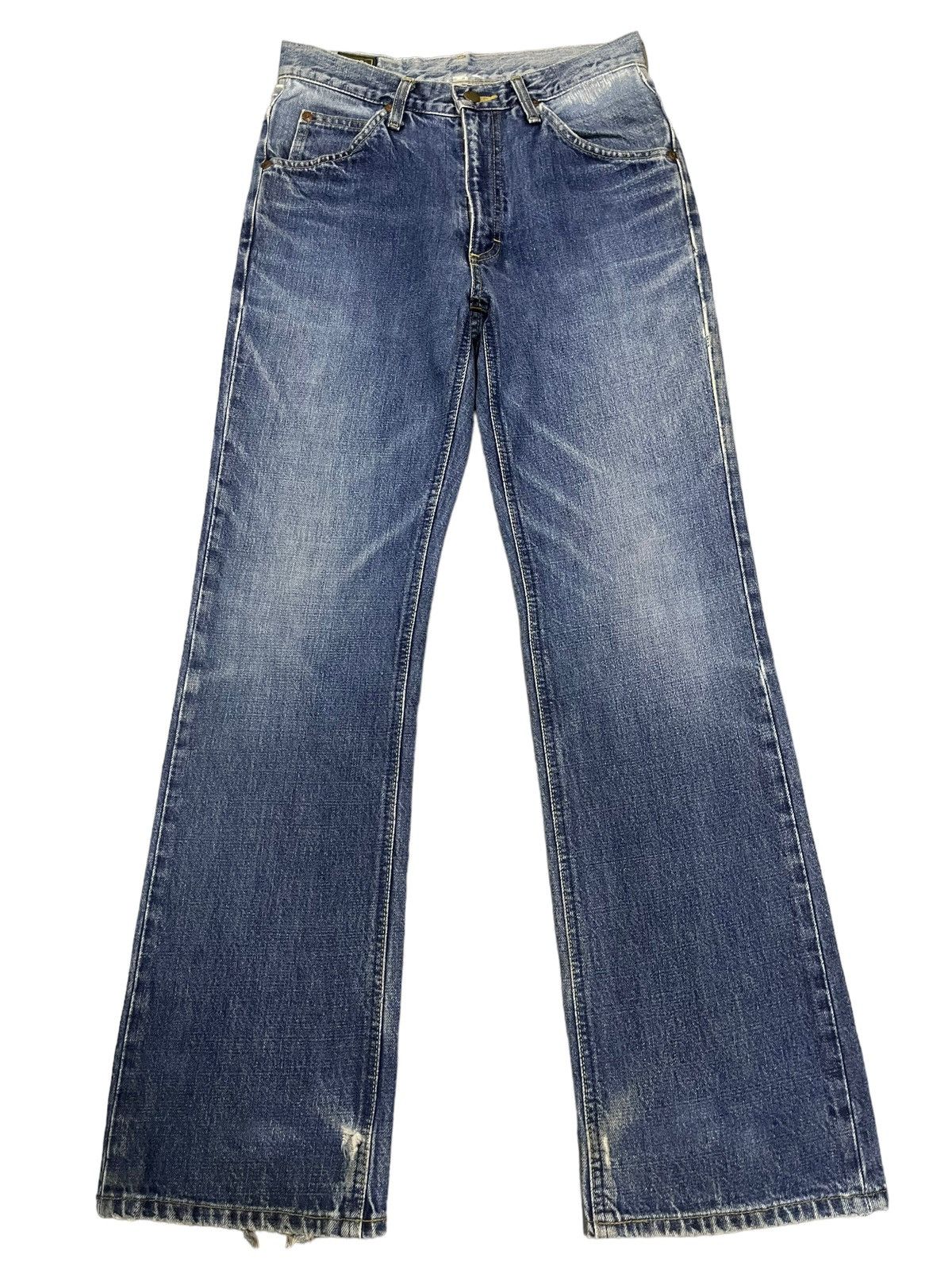 image of Archival Clothing x Lee Vintage 90's Lee Rider Sanforized Flare Jeans in Blue, Men's (Size 28)