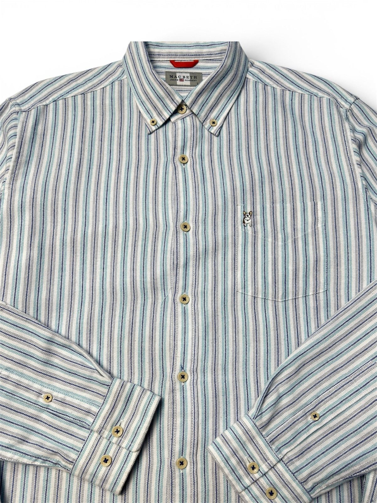 Other Macbeth Longsleeve Striped Button-down shirt Size US L / EU 52-54 / 3 - 3 Thumbnail