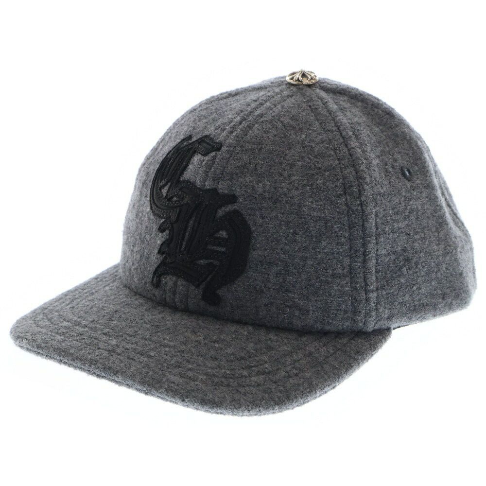 Chrome Hearts Baseball Trucker CH Leather Patch Cap Hat Grayblack