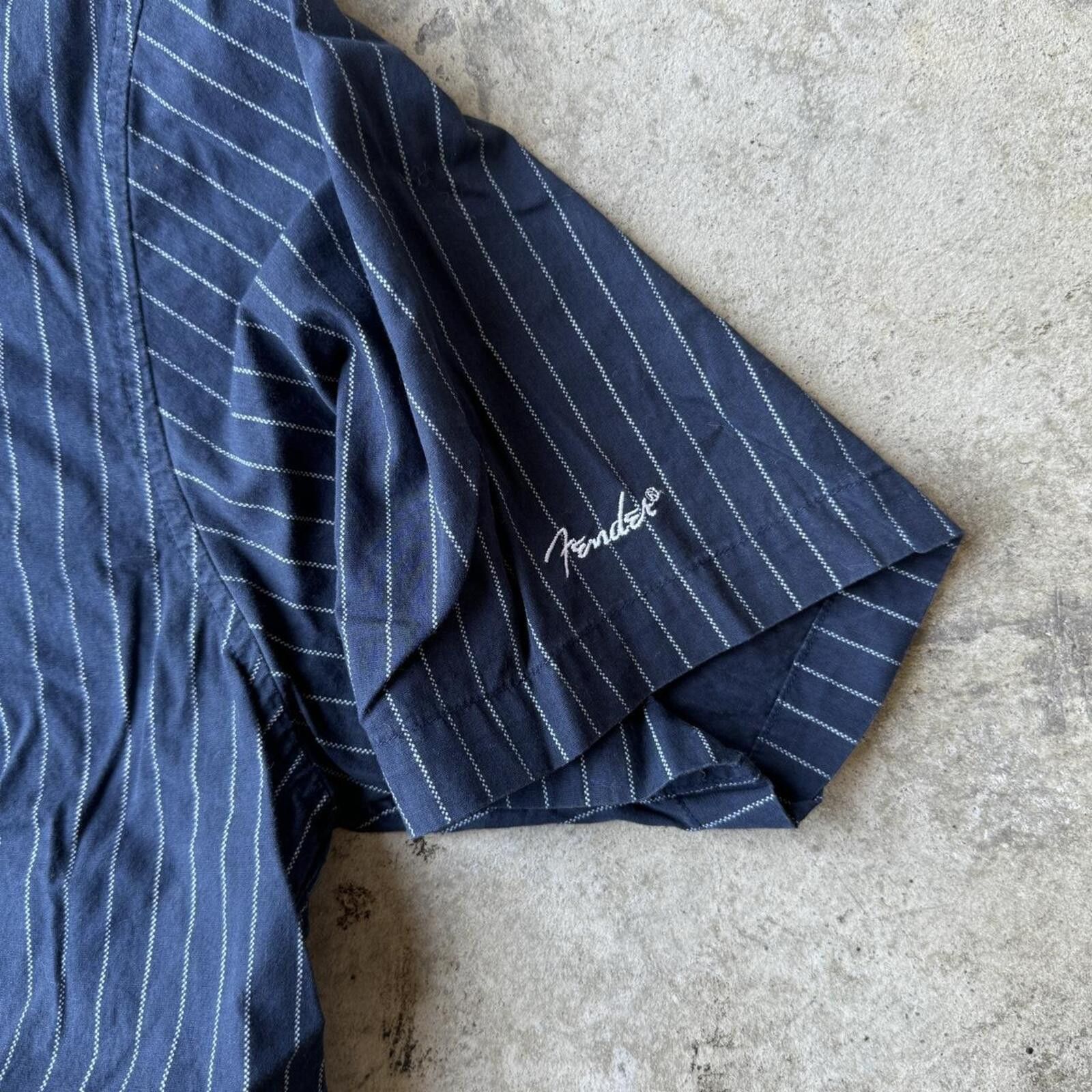 Fender Vintage 90s y2k Fender Hot Rod Pinstripe Button Up Shirt Size US M / EU 48-50 / 2 - 3 Thumbnail