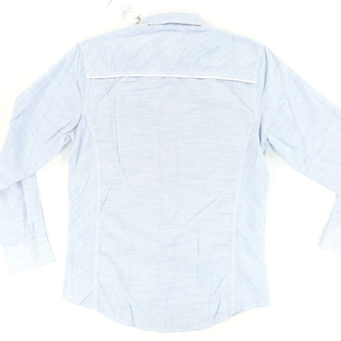 Vintage Buckle Shirt Blue Men's XL Pearl Snap Striped Long Sleeve Cotton Blend Size US XL / EU 56 / 4 - 4 Thumbnail