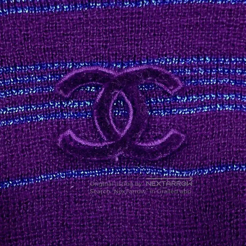 Chanel Chanel Purple Cashmere Women’s T-Shirt . Size S / US 4 / IT 40 - 6 Thumbnail