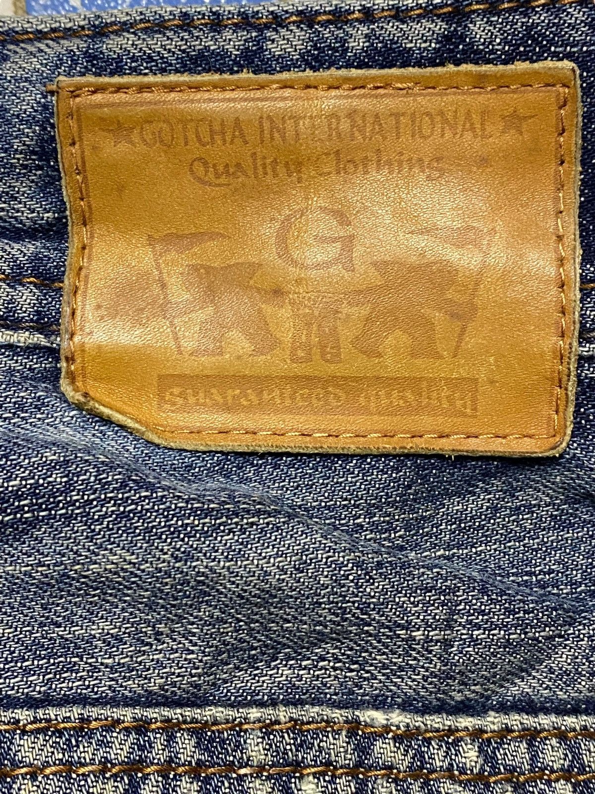 Gotcha Vintage Gotcha Remember your Roots Embroidered Baggy Jeans Size US 35 - 15 Thumbnail