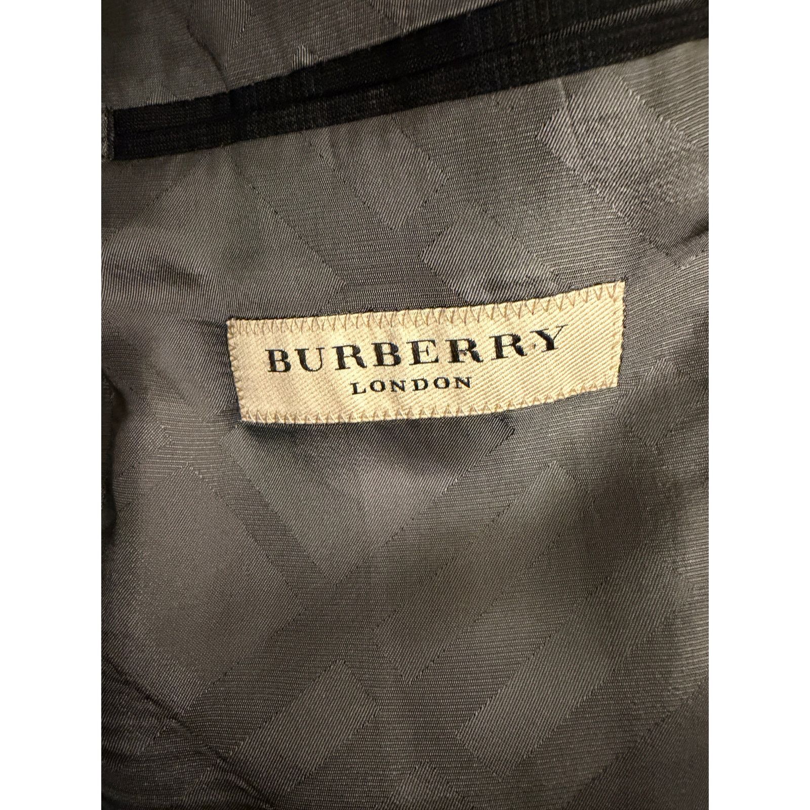 Burberry Burberry Men's Wool Charcoal Gray Full Suit Size 50R - 6 Thumbnail
