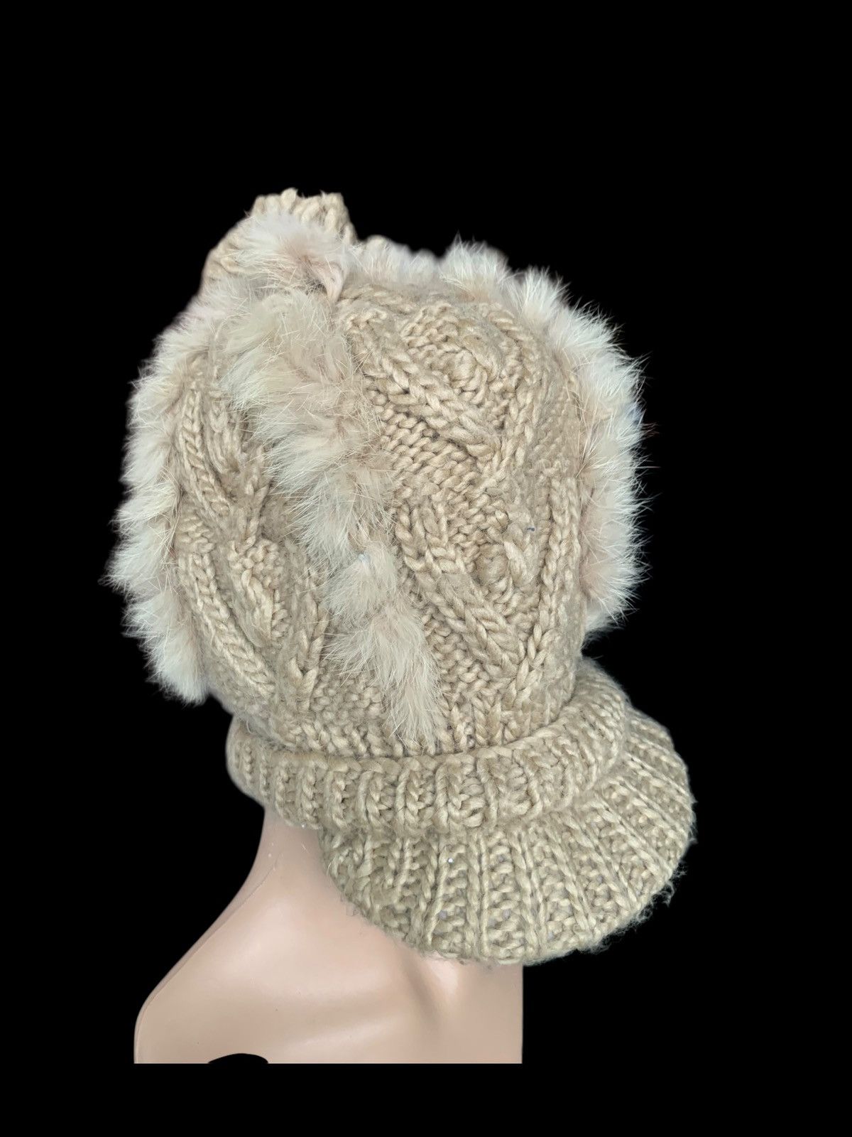 Japanese Brand × Kapital × Vintage Rare Crochet Cabel Visor Hat Japanese Style Size ONE SIZE - 3 Thumbnail