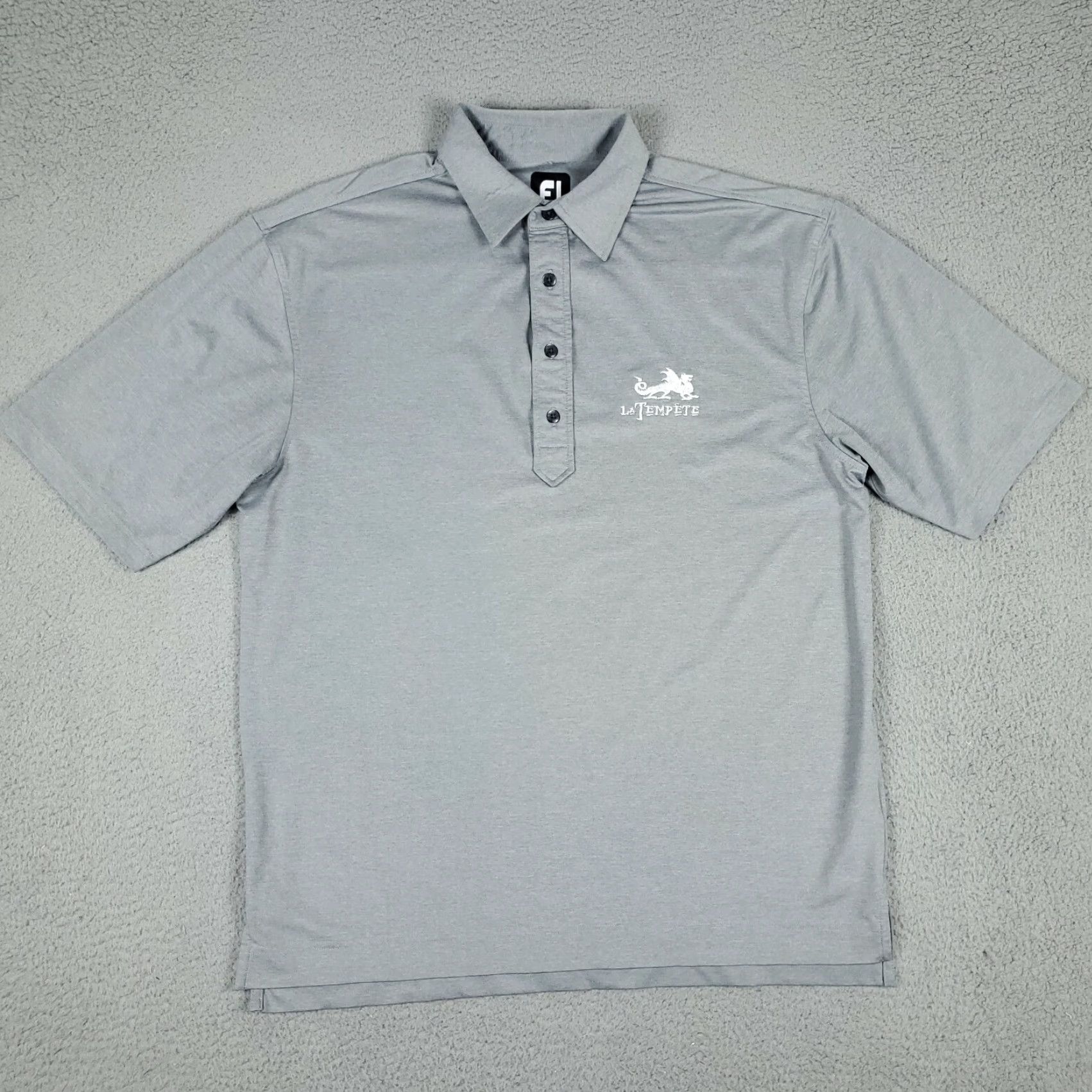 Footjoy FootJoy FJ Golf Polo Shirt Gray Solid Short Sleeve Mens Large Size L Shirt Polo Short Sleeve Gray FootJoy FJ Golf Polo Shirt Mens Large Size US L / EU 52-54 / 3 - 4 Thumbnail
