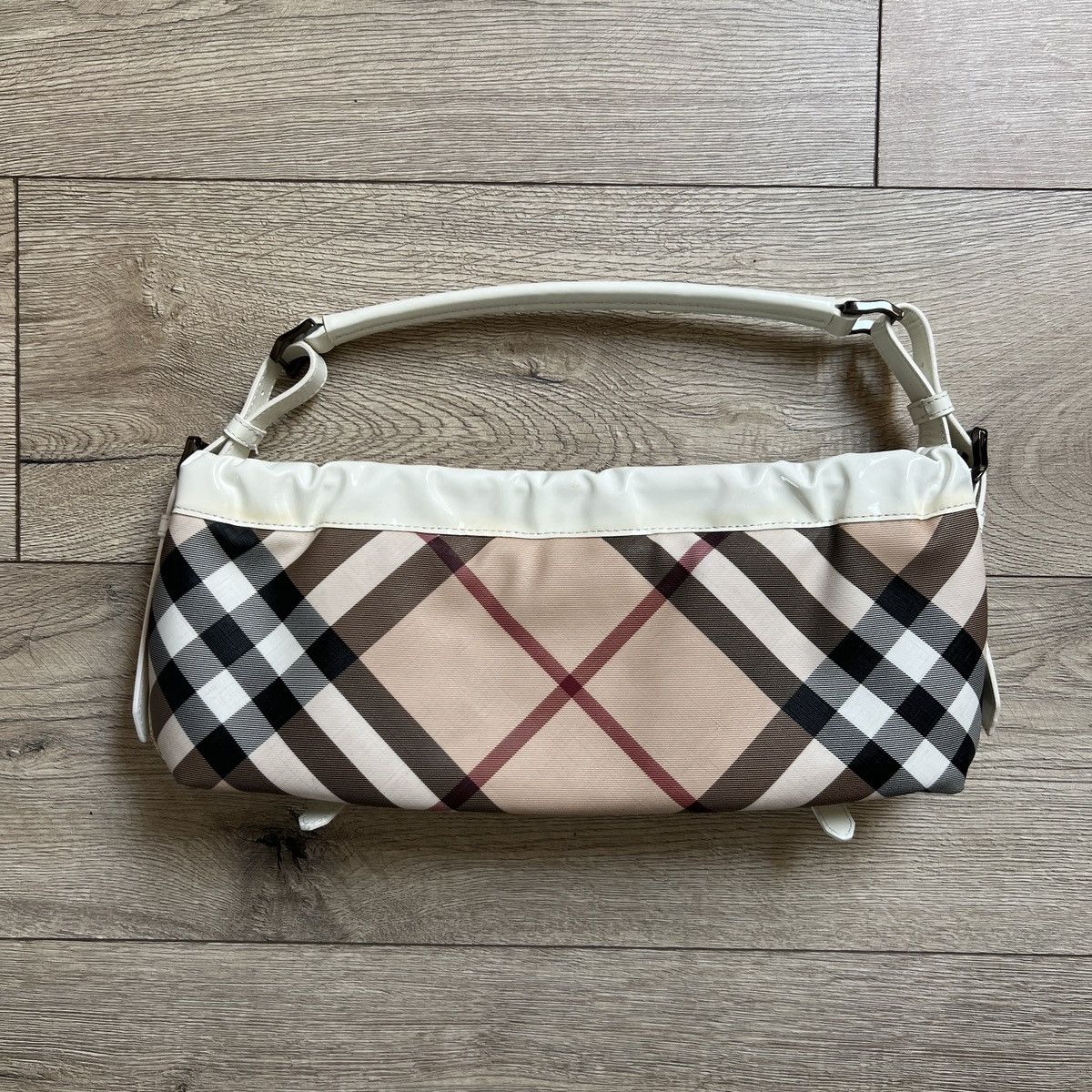 Burberry Vintage 90's Burberry Nova Check Shoulder Baguette Bag Size ONE SIZE - 6 Thumbnail