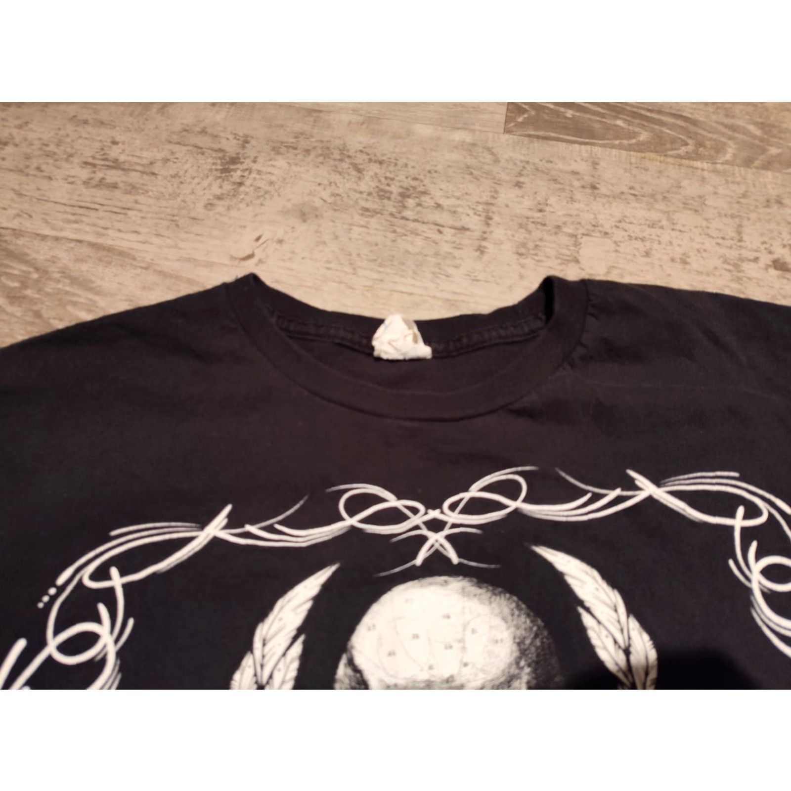 Vintage VINTAGE Bay Island T-Shirt Men Large Black Crew Neck Short Sleeve Graphic Skull Band Music Y2K Size US L / EU 52-54 / 3 - 3 Thumbnail