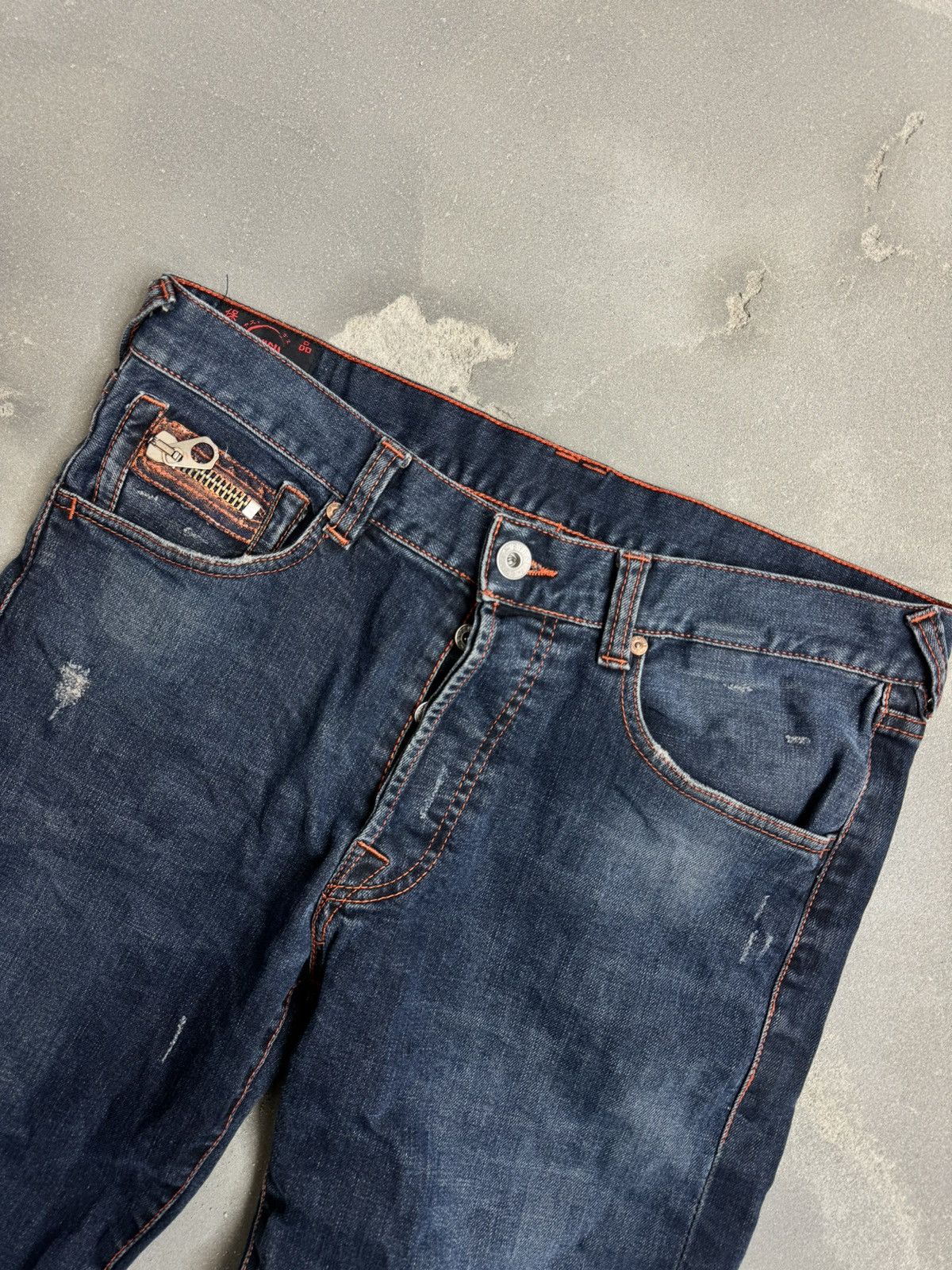 Evisu RARE EVISU Y2K VINTAGE DISTRESSED BAGGY JAPANES DENIM JEANS Size US 32 / EU 48 - 3 Thumbnail