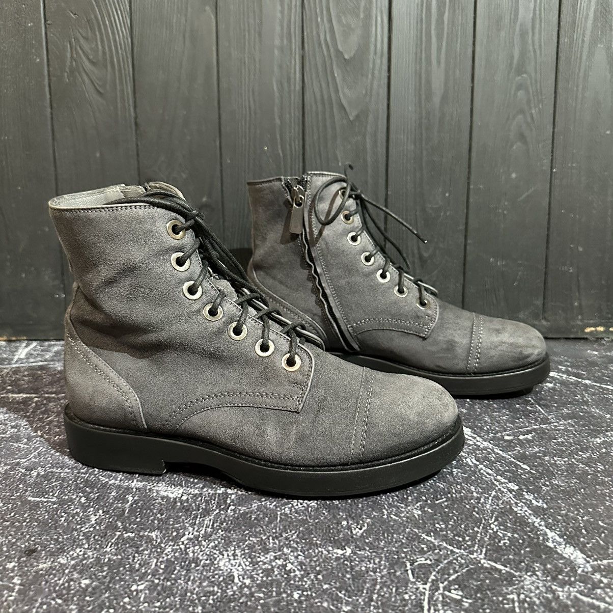 Santoni SANTONI - Women’s Suede/Leather Gray Boots Size 36 Size US 6 / IT 36 - 2 Thumbnail