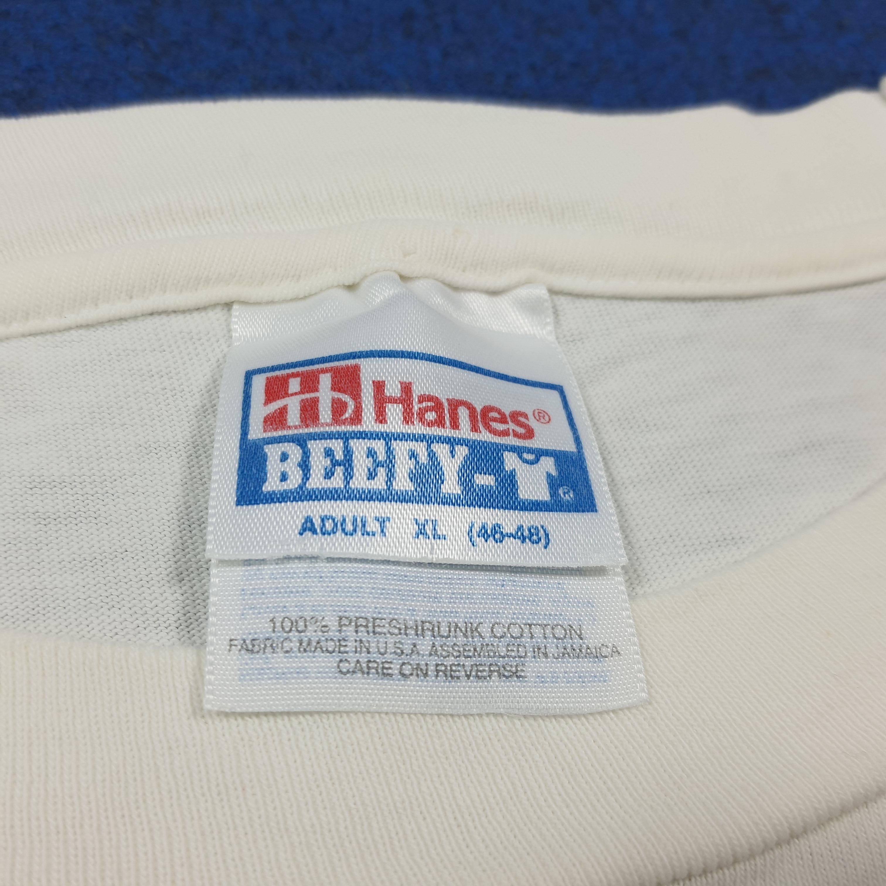 Hanes Vintage 90s Adventure of TinTin Single Stitch Tshirt C285N19 Size US XL / EU 56 / 4 - 4 Thumbnail