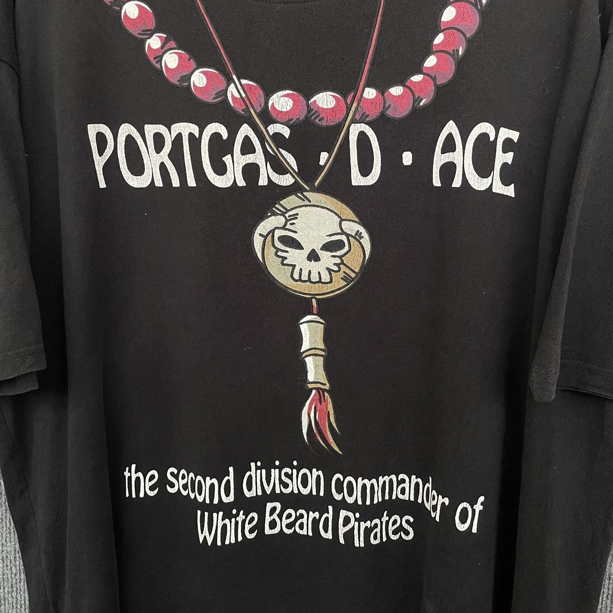 Anime × One Piece × Vintage Vintage One Piece Portgas D Ace White Beard Pirates Anime Size US XXL / EU 58 / 5 - 2 Thumbnail