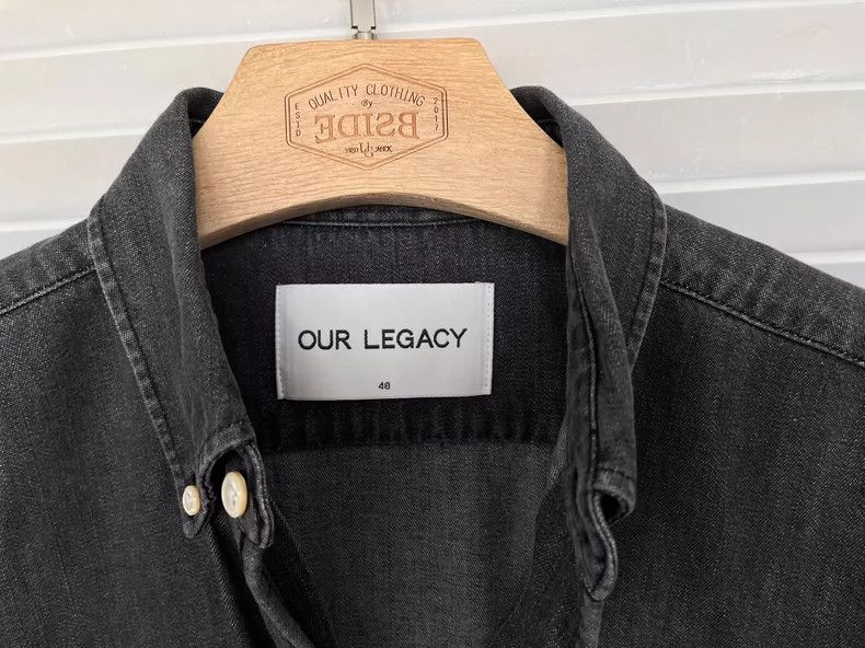 Our Legacy our legacy size 48 Black denim long-sleeved shirt 2502-Nex Size US S / EU 44-46 / 1 - 4 Thumbnail