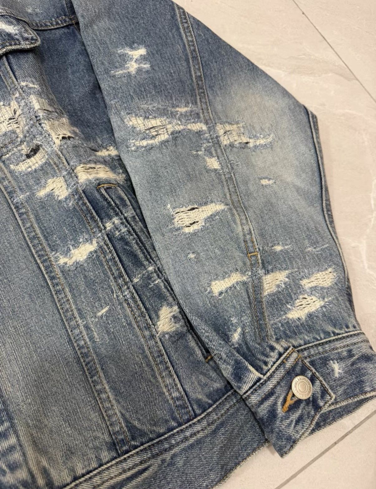 Supreme Supreme × MM6 Maison Margiela SS26 Denim Trucker Jacket J34 Size US M / EU 48-50 / 2 - 5 Thumbnail