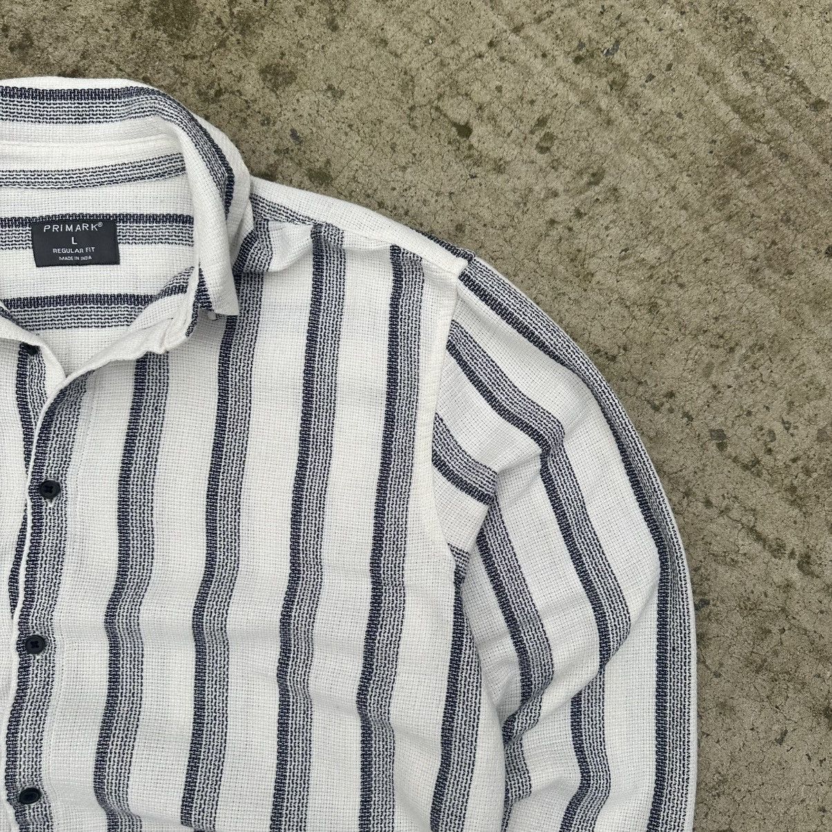 Primark Vintage Primark Knit Checkered Shirt Button Up Old Money Size US L / EU 52-54 / 3 - 5 Thumbnail