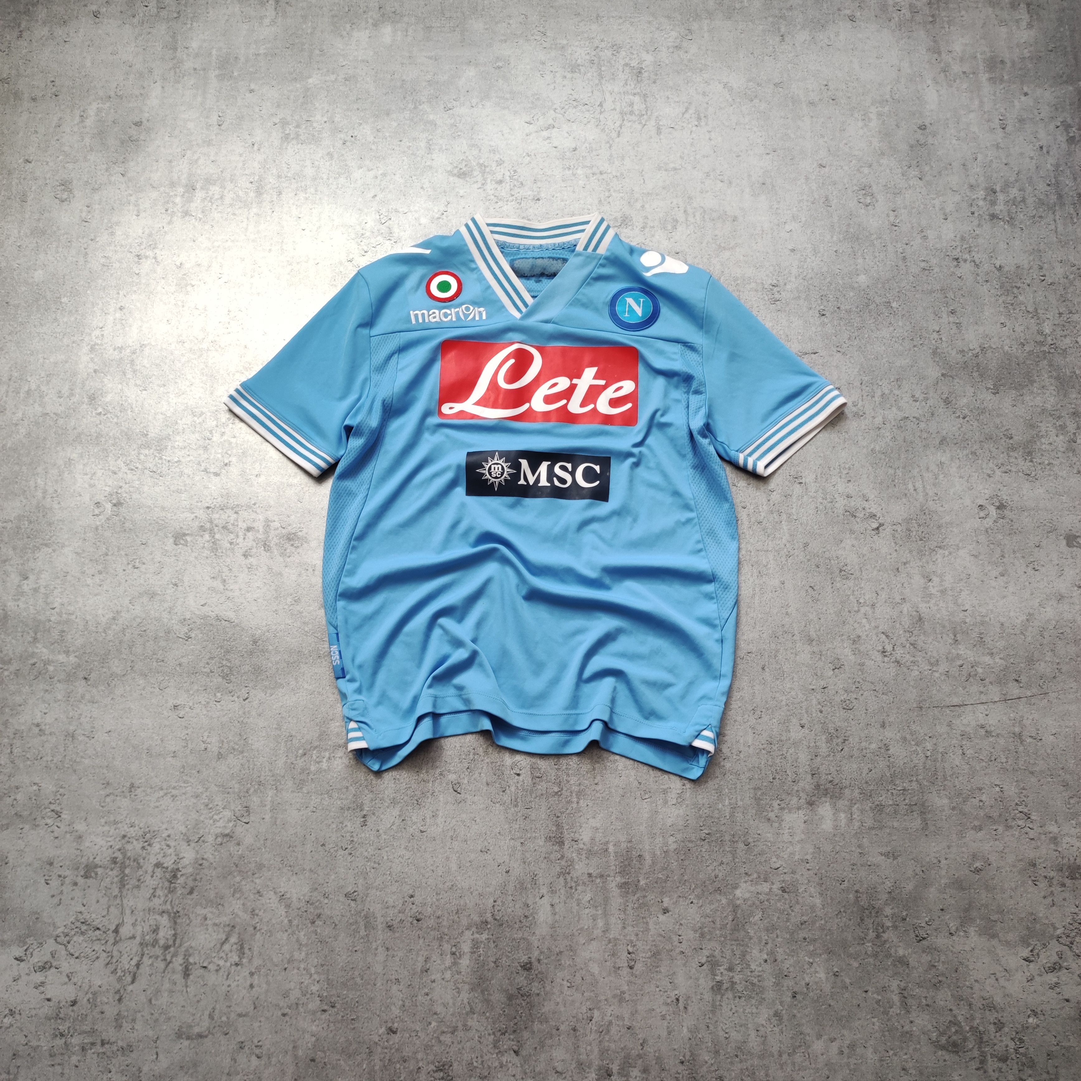 Vintage RARE 2011/12 Napoli FC #7 El Capitan Home Football Jersey Size US S / EU 44-46 / 1 - 1 Thumbnail