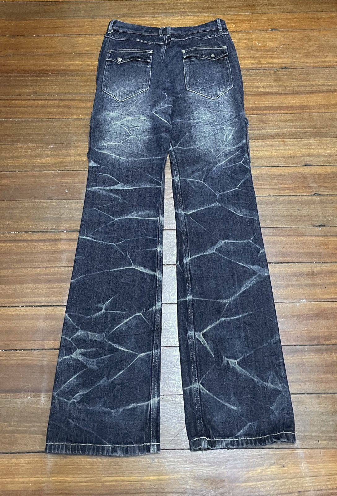 14th Addiction × Japanese Brand × Le Grande Bleu (L.G.B.) Rare Design Vintage Brand Double Focus Tactical Jeans 1990s Size US 33 - 2 Thumbnail