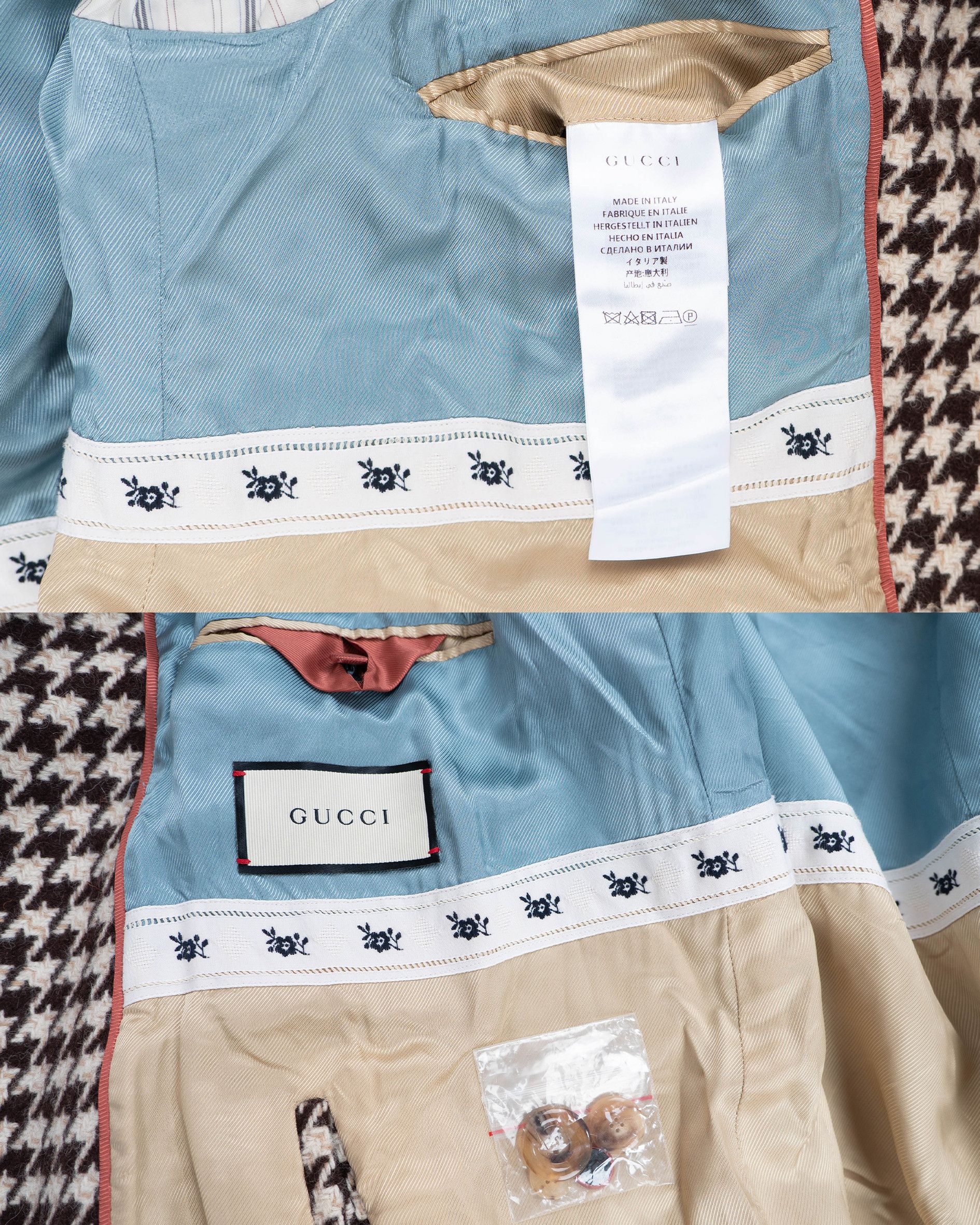 Gucci × New York Yankees NY Yankees Houndstooth Coat (FW18) Size US M / EU 48-50 / 2 - 7 Thumbnail