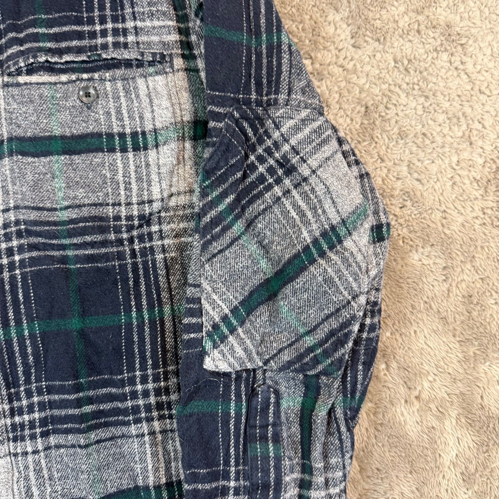 Woolrich Woolen Mills Woolrich Blue Green Shacket Button Down Plaid Shirt Men's M Size US M / EU 48-50 / 2 - 4 Thumbnail
