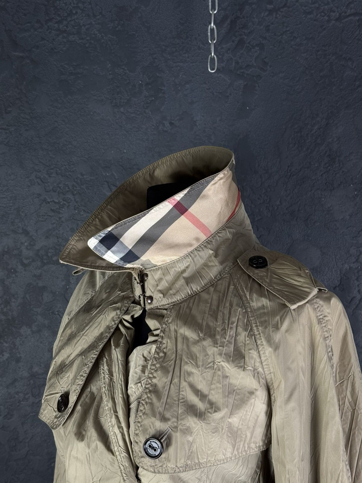 Burberry BURBERRY PRORSUM Nylon Belted Women’s Double Trench Coat Size M / US 6-8 / IT 42-44 - 9 Thumbnail