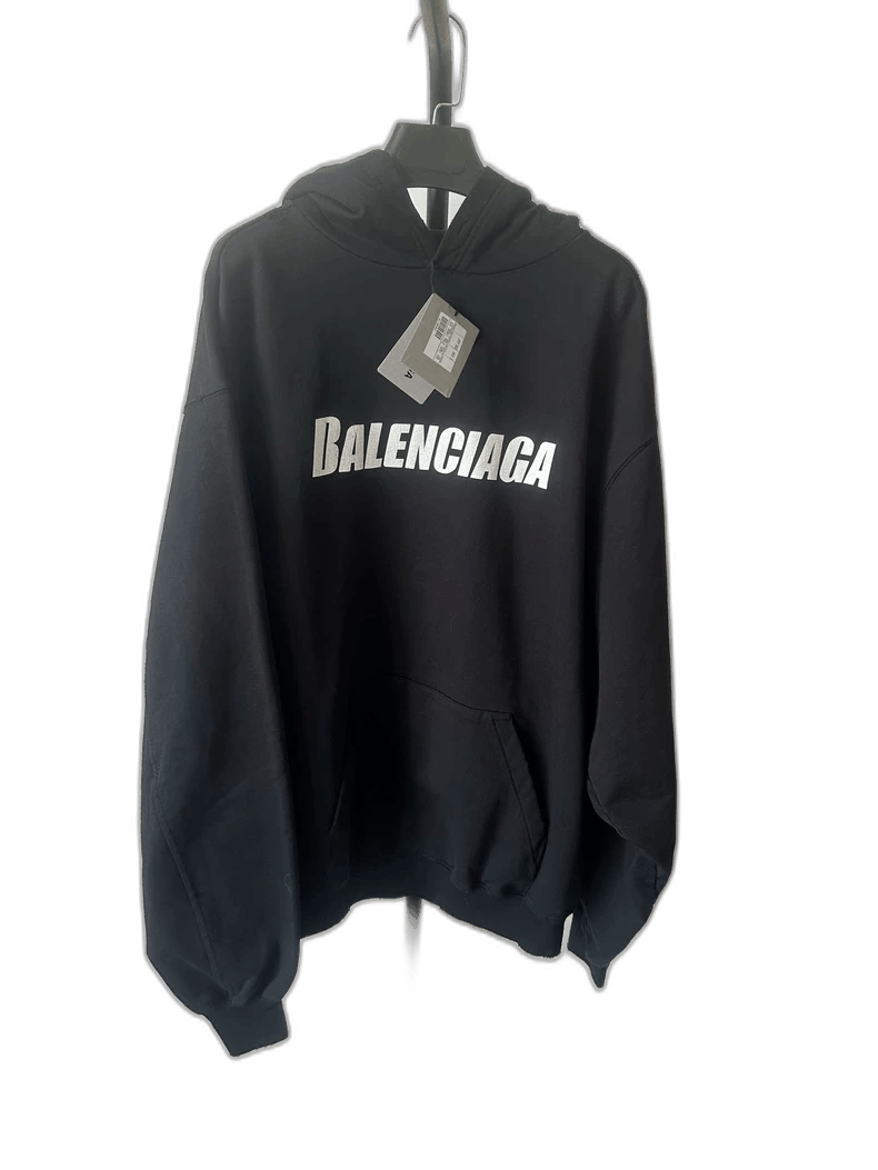 Balenciaga Balenciaga Black Letter Print Hoodie Unisex Size US XXS / EU 40 - 1 Thumbnail