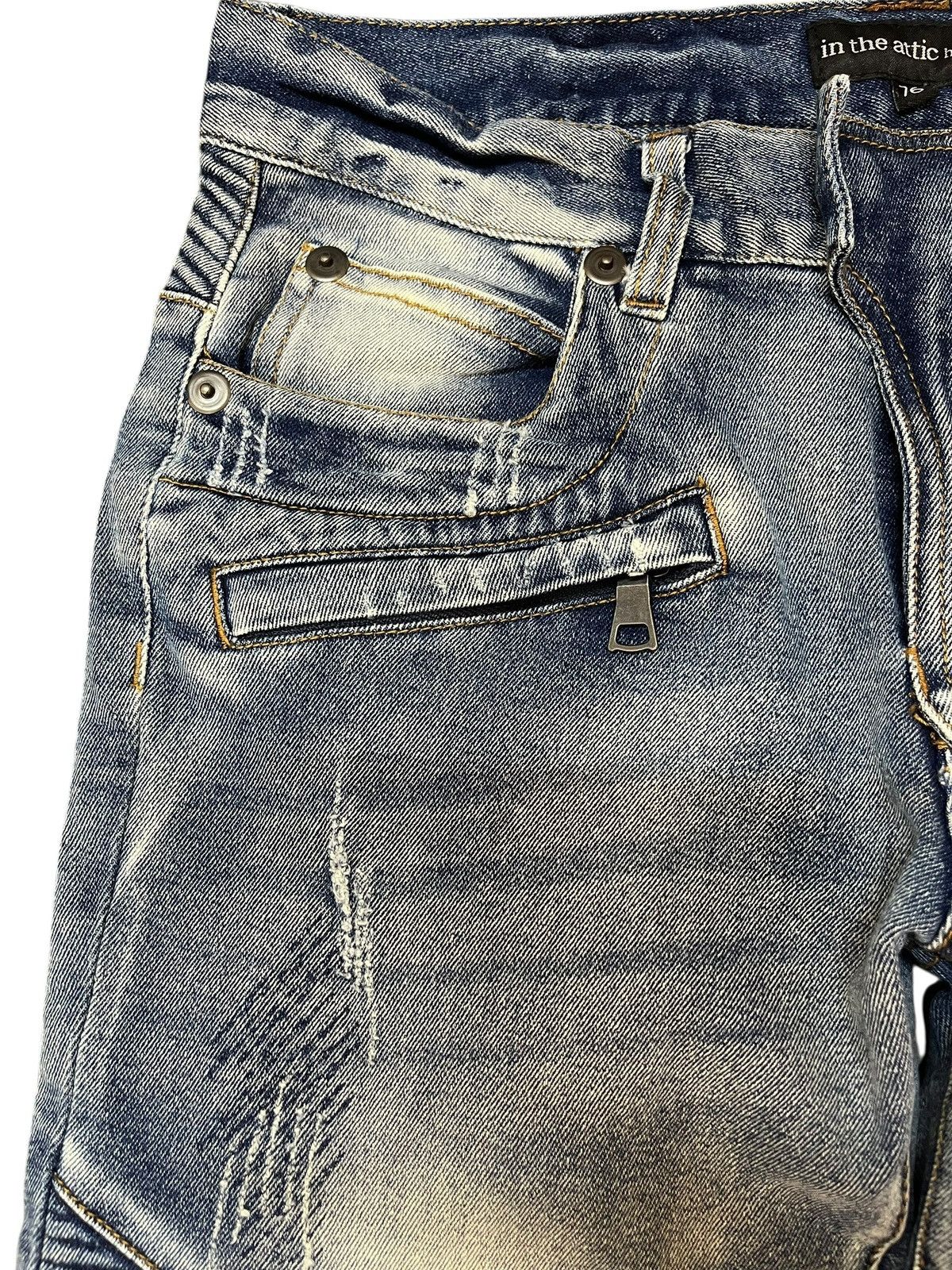In The Attic × Seditionaries Vintage In The Attic Homme Biker Grunge Punk Ripped Denim Size US 30 / EU 46 - 6 Thumbnail