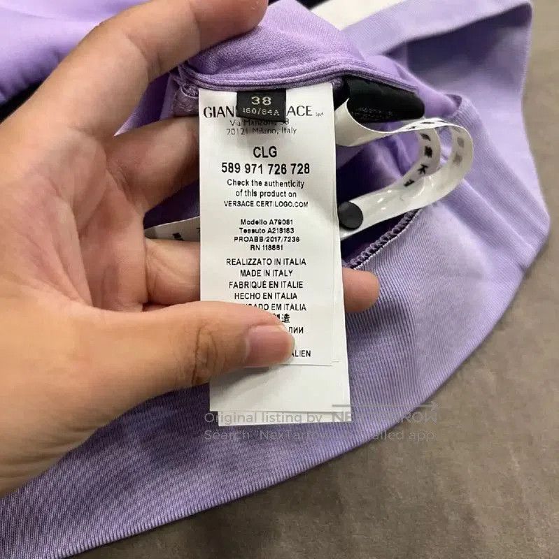 Versace Versace Women's Purple Polyester Sweatshirt . Size M / US 6-8 / IT 42-44 - 5 Thumbnail