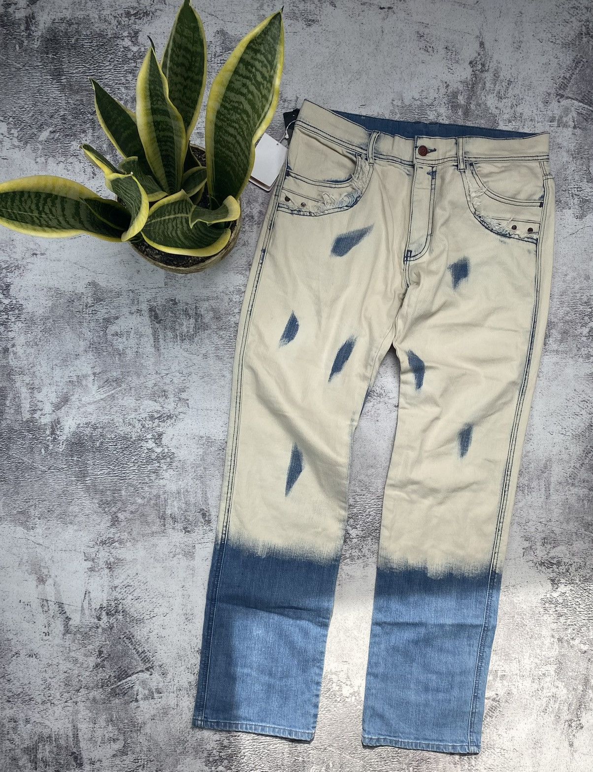 Japanese Brand Vintage Very Rare Barassi Made In Japan Tie Dye Y2K Jeans Size US 34 / EU 50 - 10 Thumbnail