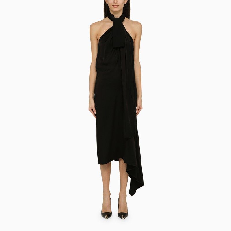 image of Givenchy Black Viscose Midi Dress, Women's (Size XS)