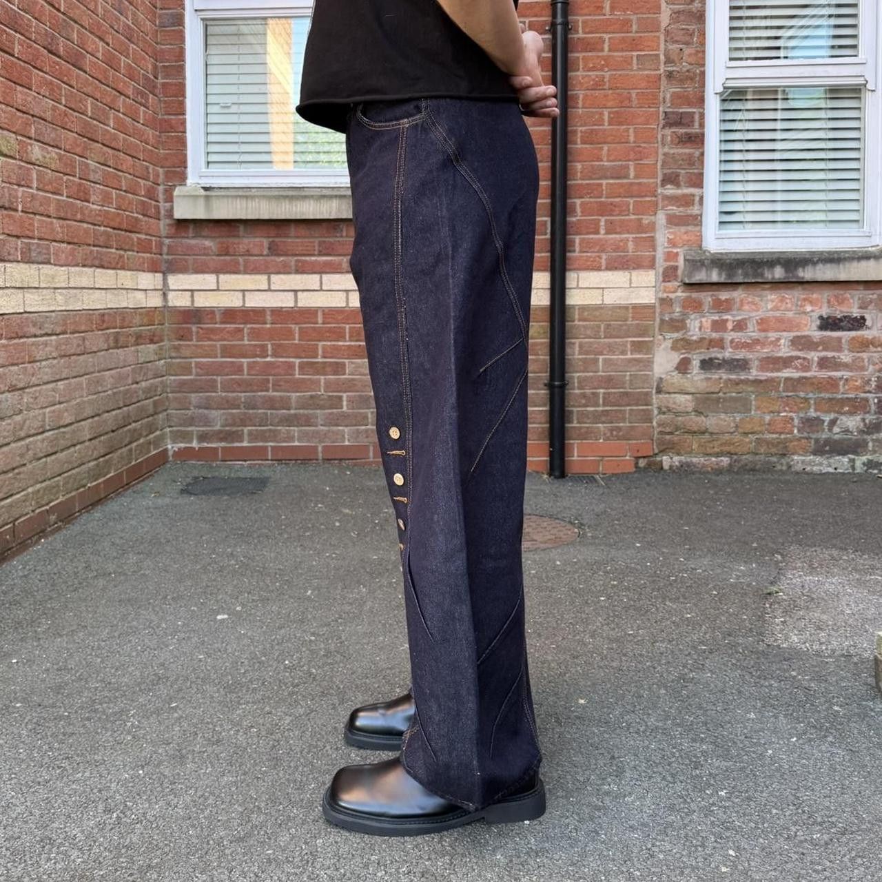 Vintage Unisex Blue/Navy jeans Size 30" / US 8 / IT 44 - 3 Thumbnail