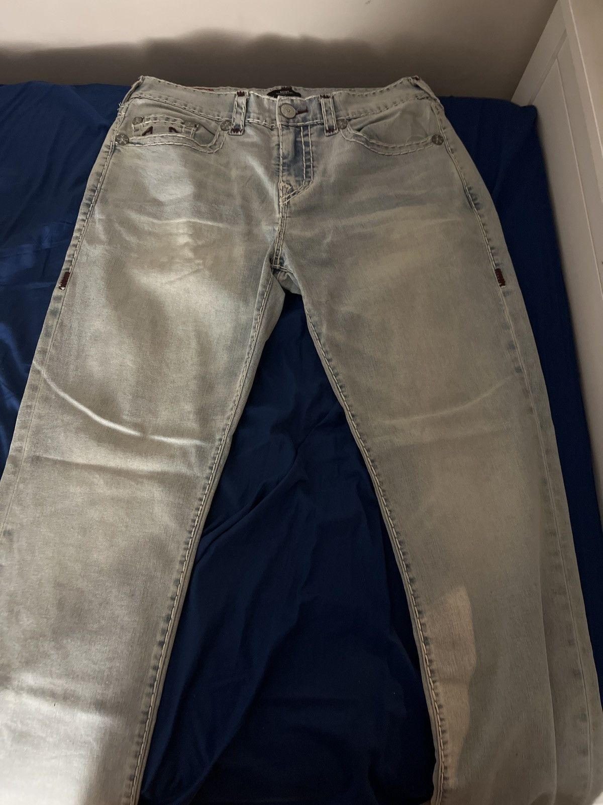 True Religion True religion Ricky fit relaxed straight Size US 34 / EU 50 - 1 Thumbnail