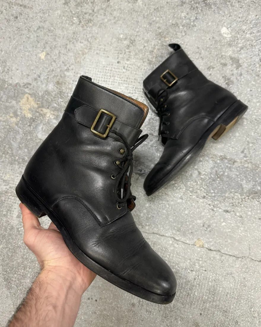FW2000 Dolce & Gabbana Black Leather Boots