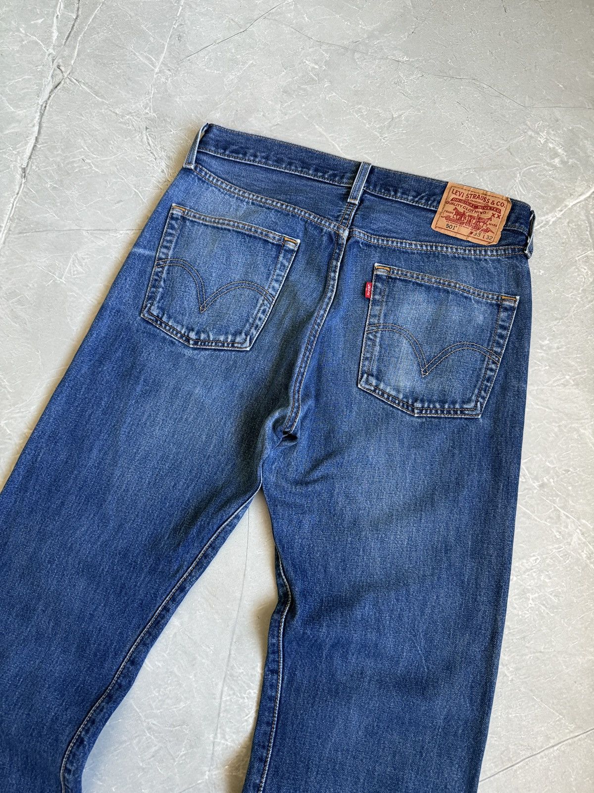 Levi's Levi’s 501 Vintage Jeans Blue Washed 33x32 Size US 33 - 15 Thumbnail