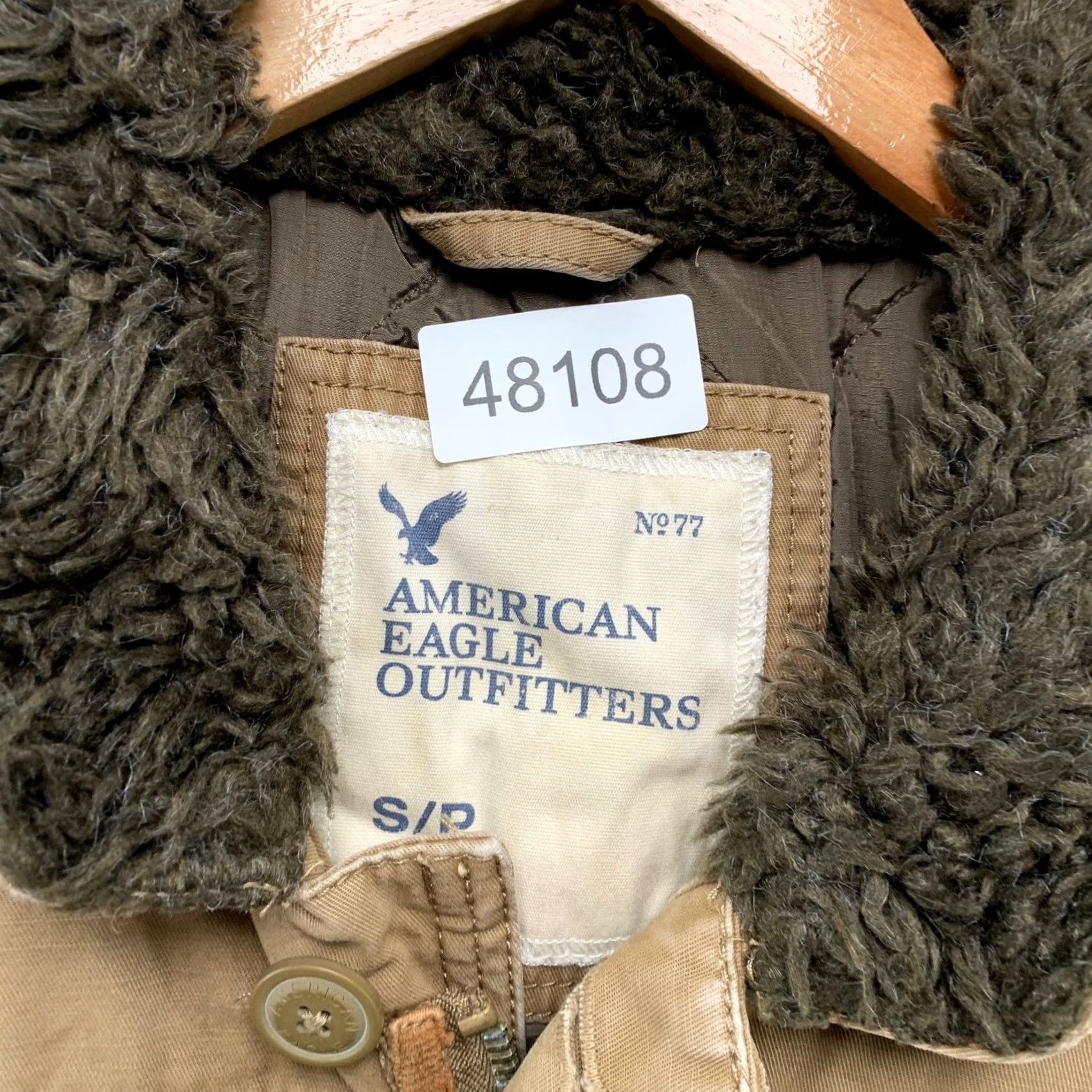 American Eagle Outfitters American Eagle Military Field Jacket Mens S Brown Sherpa Collar Khaki Army Jacket Mens S Brown Size US S / EU 44-46 / 1 - 5 Thumbnail