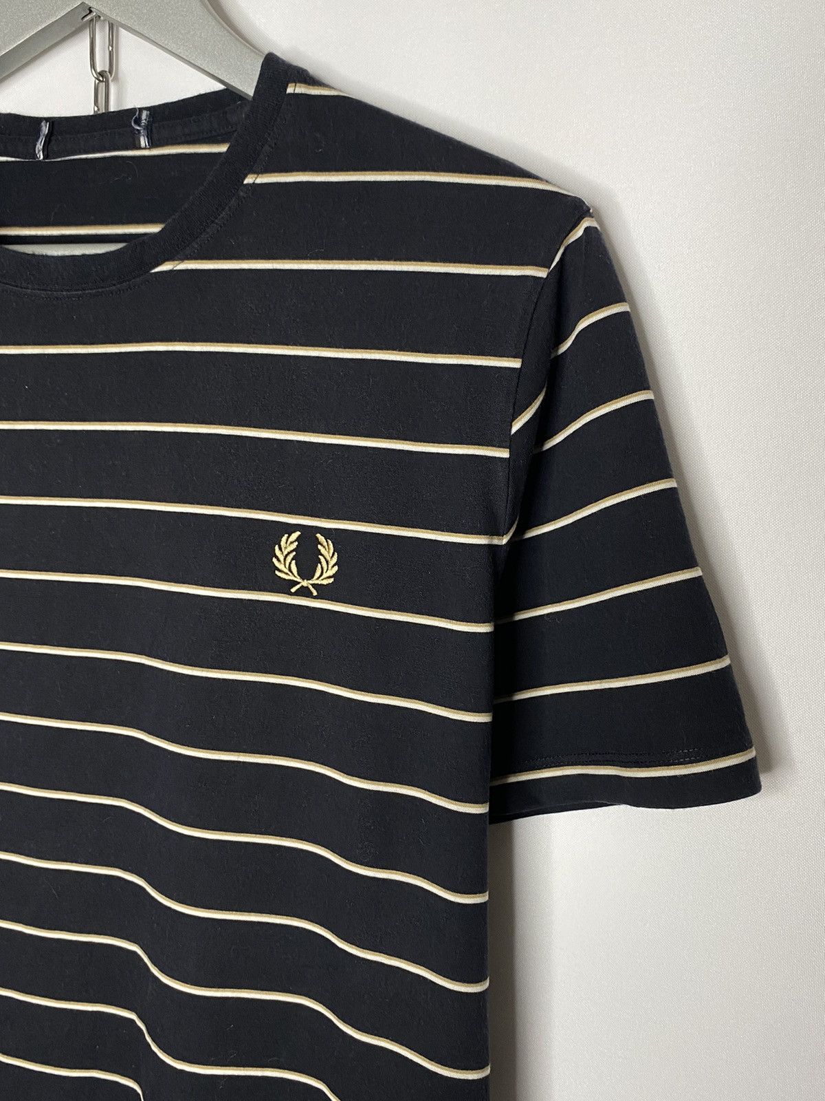 Fred Perry × Vintage 🔥Vintage Fred Perry Striped T-Shirt Tee Short Sleeve🔥 Size US M / EU 48-50 / 2 - 4 Thumbnail