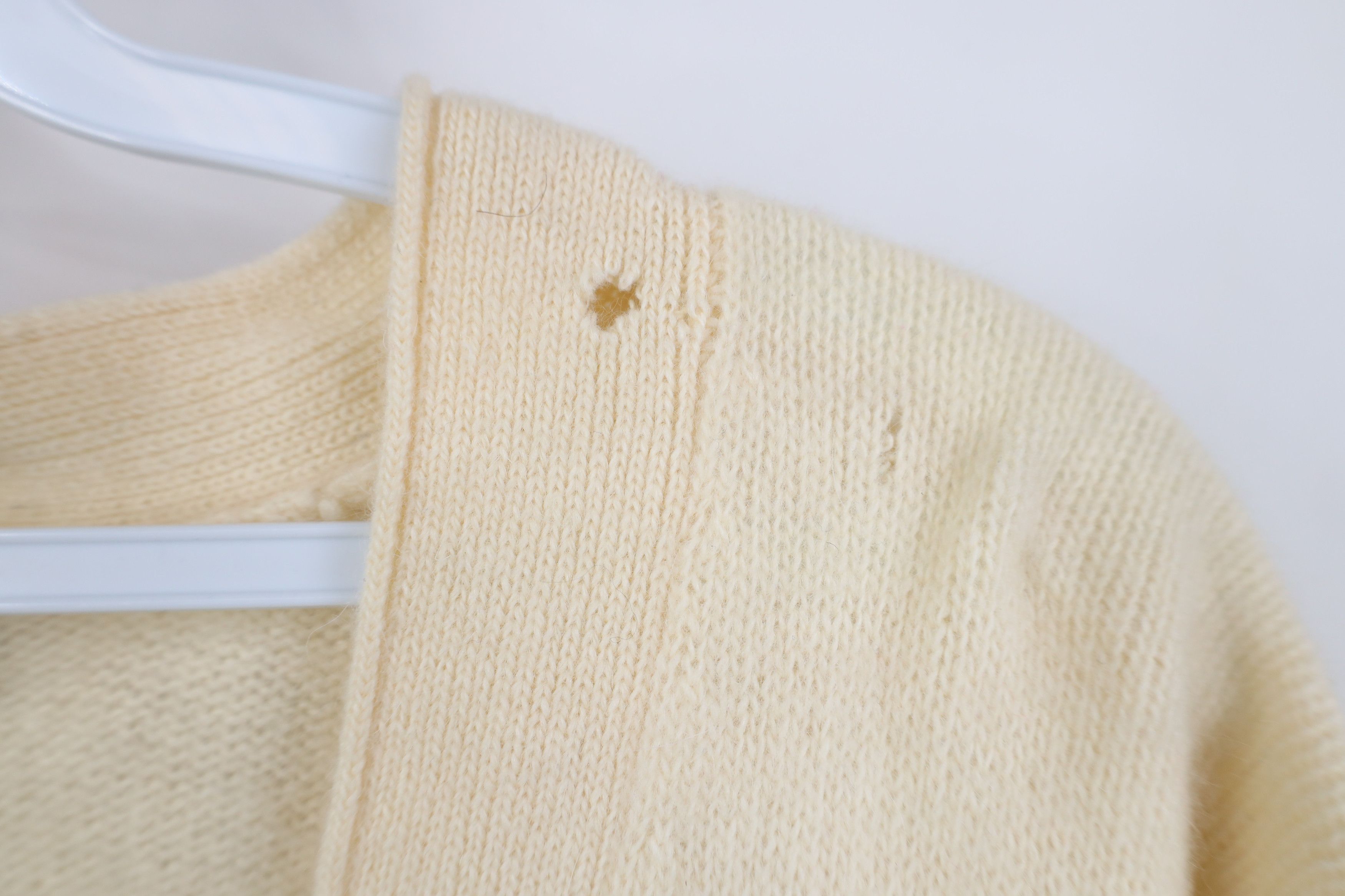 Vintage AS IS Vintage 90s Lambswool Angora Knit Cardigan Sweater Size M / US 6-8 / IT 42-44 - 4 Thumbnail