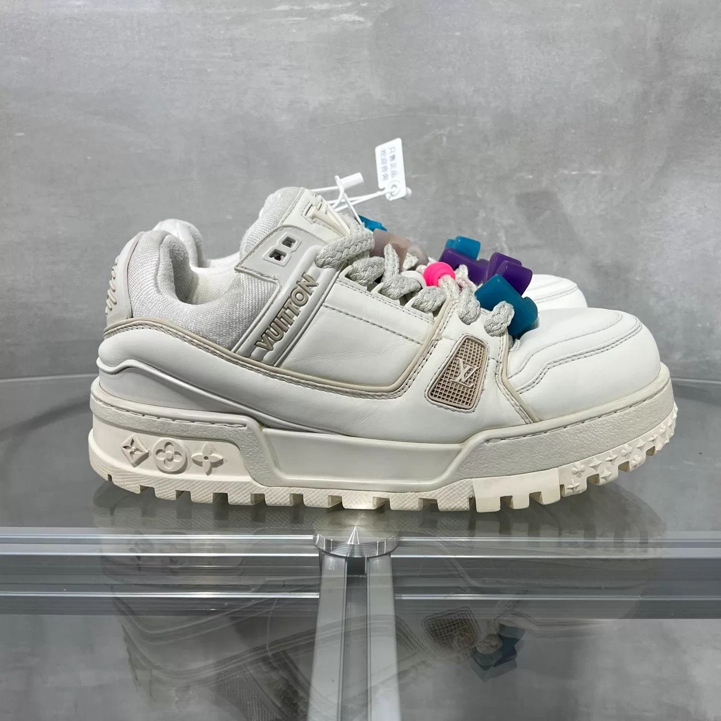 Louis Vuitton LV Trainer Pangding Cream UK6 40 Size US 7 / EU 40 - 4 Thumbnail