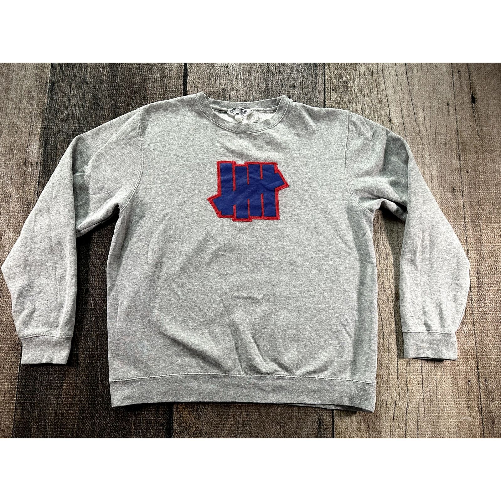 Undefeated Undefeated Heather Gray Sweatshirt Blue five strikes XXL Size US XXL / EU 58 / 5 - 1 Thumbnail