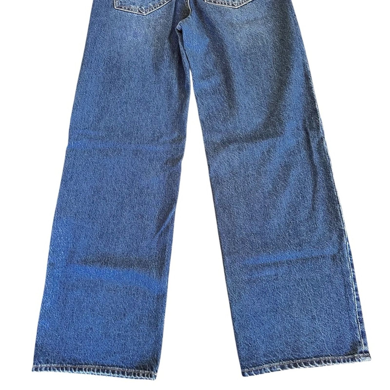 H&M H&M Wide Straight Leg Denim – Medium Wash – Size 2 – EUC Size 25" / US 0 / IT 36 - 7 Thumbnail