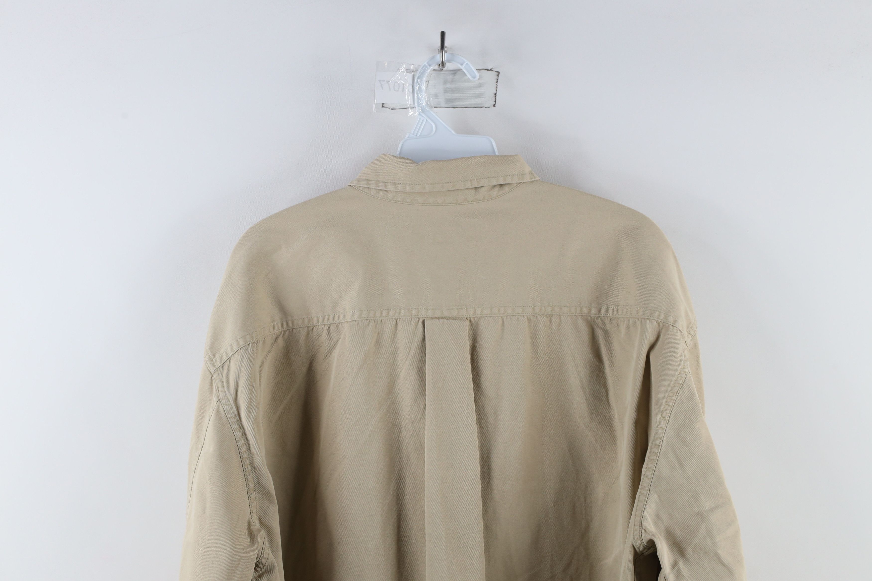 Banana Republic × Vintage Vintage 90s Banana Republic Twill Collared Button Down Shirt Size US L / EU 52-54 / 3 - 7 Thumbnail