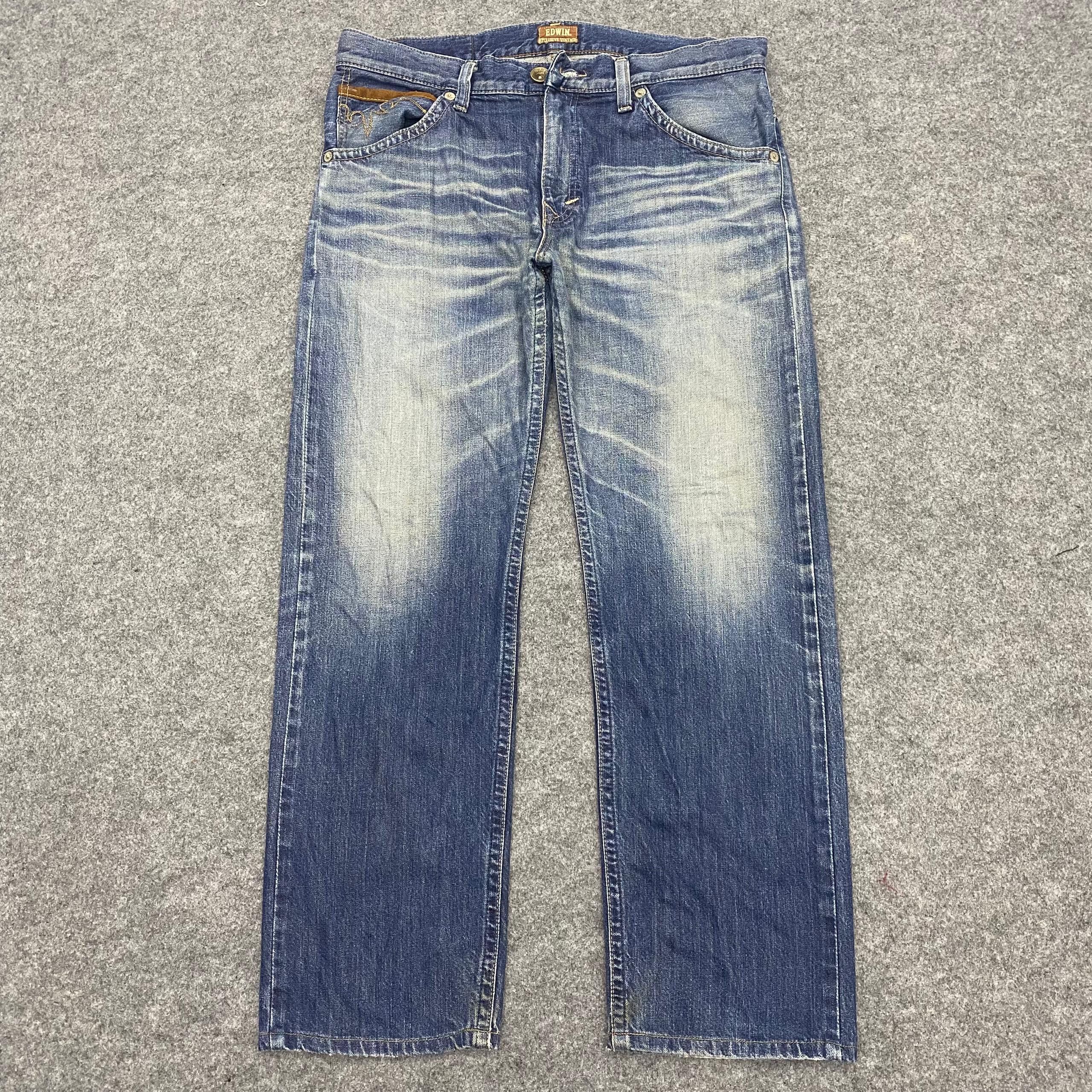 Edwin 💥Best Offer💥Edwin Exclusive Vintage Distressed Denim Size US 36 / EU 52 - 1 Thumbnail