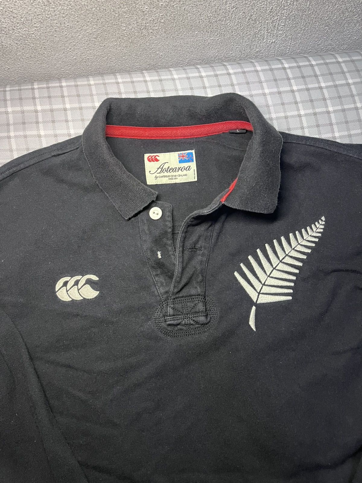 Canterbury of New Zealand All Blacks Long Sleeve Rugby Shirt Size US L / EU 52-54 / 3 - 1 Thumbnail