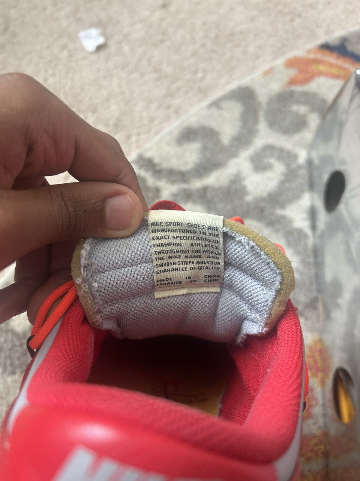 Nike Off-white university red Nike dunk Size US 9 / EU 42 - 6 Thumbnail