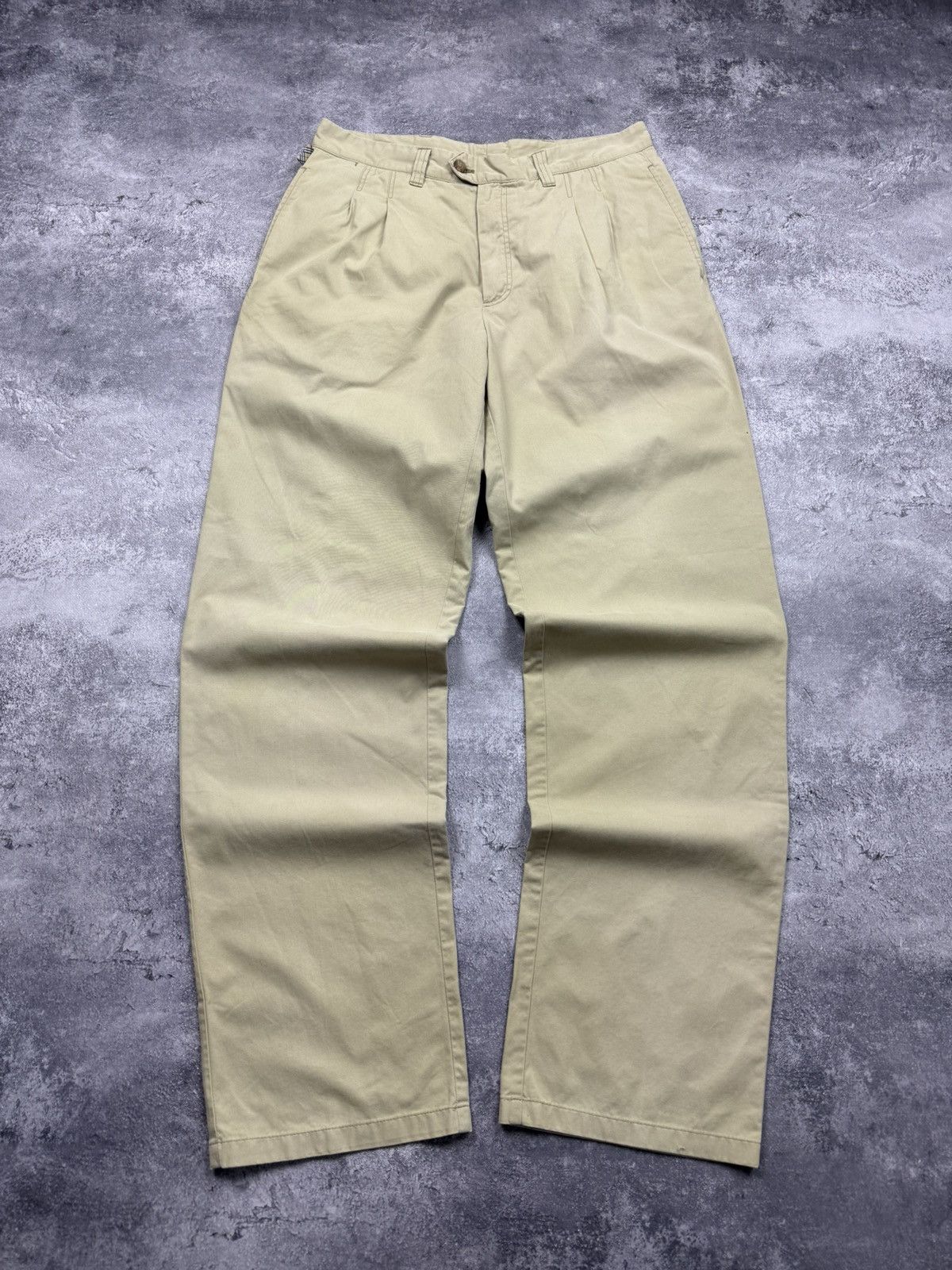 Burberry London Beige Chino Pants Trousers Luxury