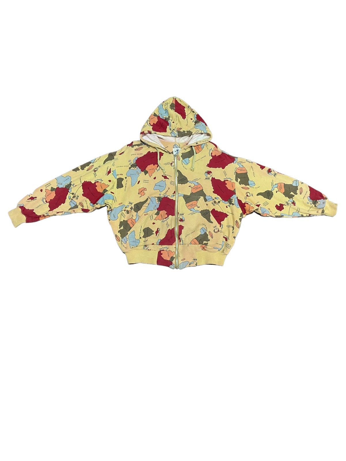 Hai Sporting Gear Issey Miyake Hai Sporting Gear 80s AOP Map Distressed Hoodie Size US M / EU 48-50 / 2 - 13 Thumbnail