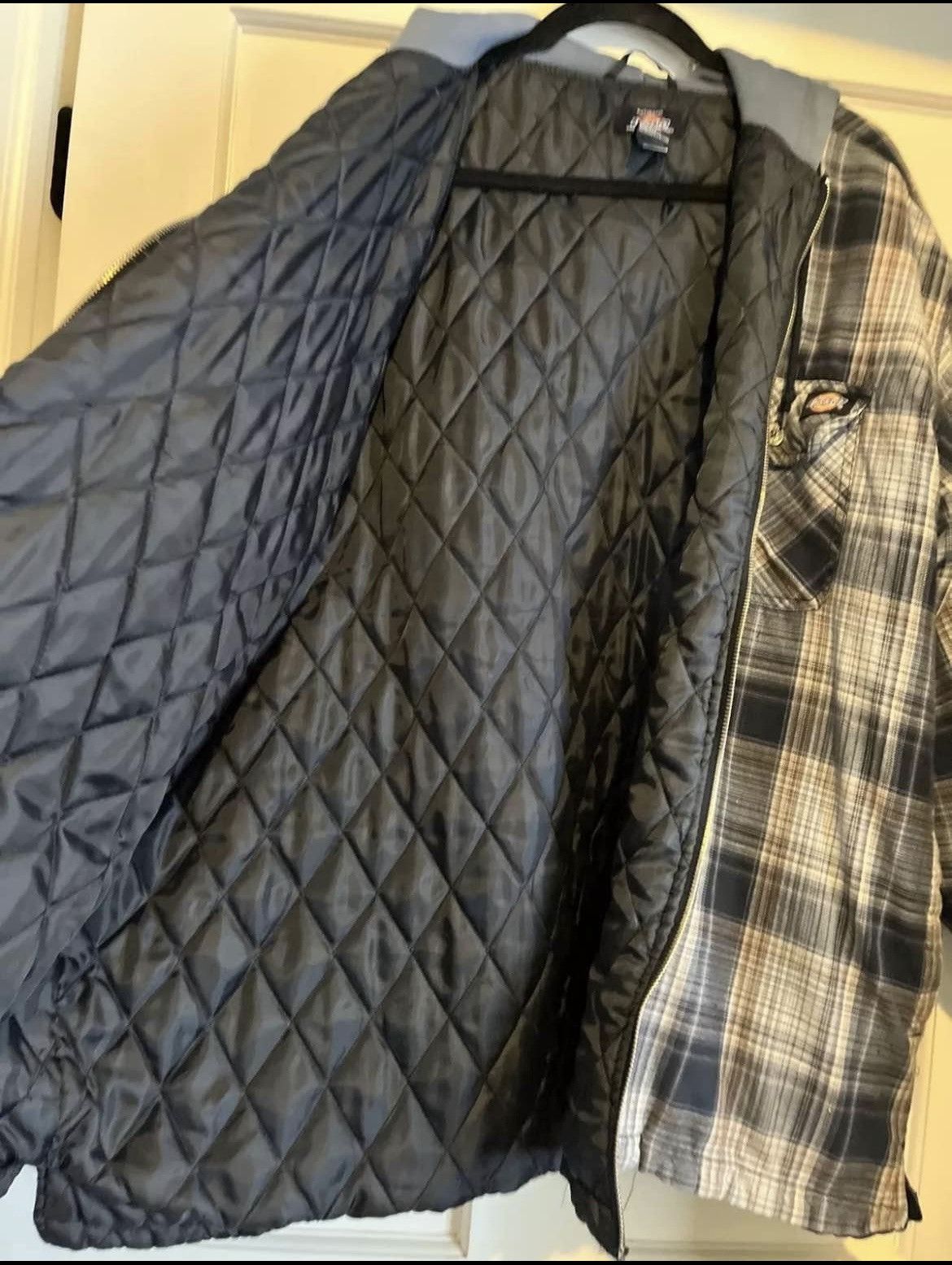 Dickies Vintage Dickies Quilted Flannel Zip Up Jacket with Hood XL Size US XL / EU 56 / 4 - 3 Thumbnail