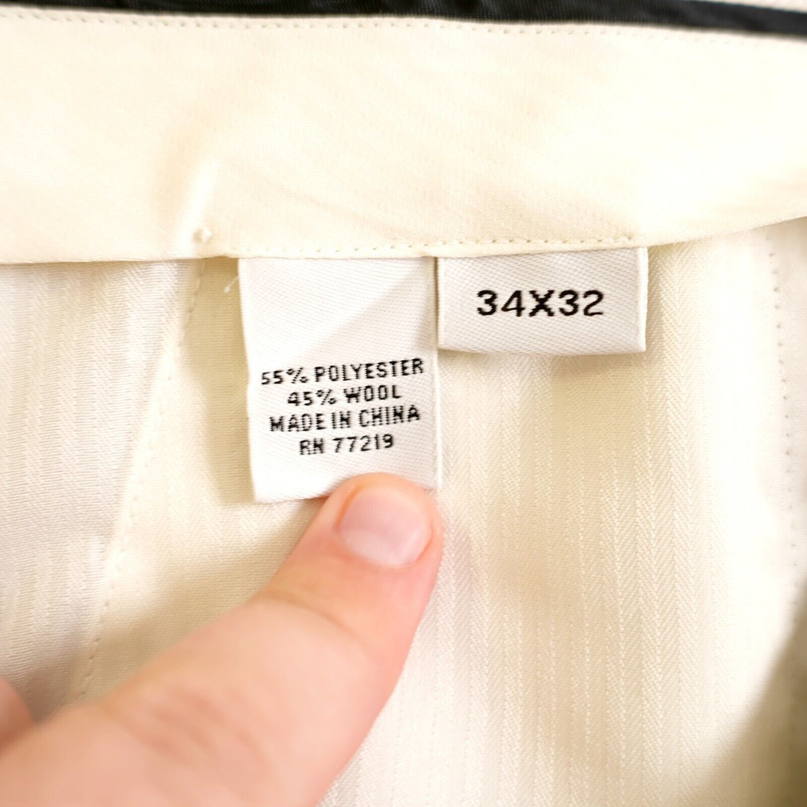 Joseph & Feiss Joseph & Feiss International Wool Blend Dress Pants 34/31 Ta Size 34R - 6 Thumbnail