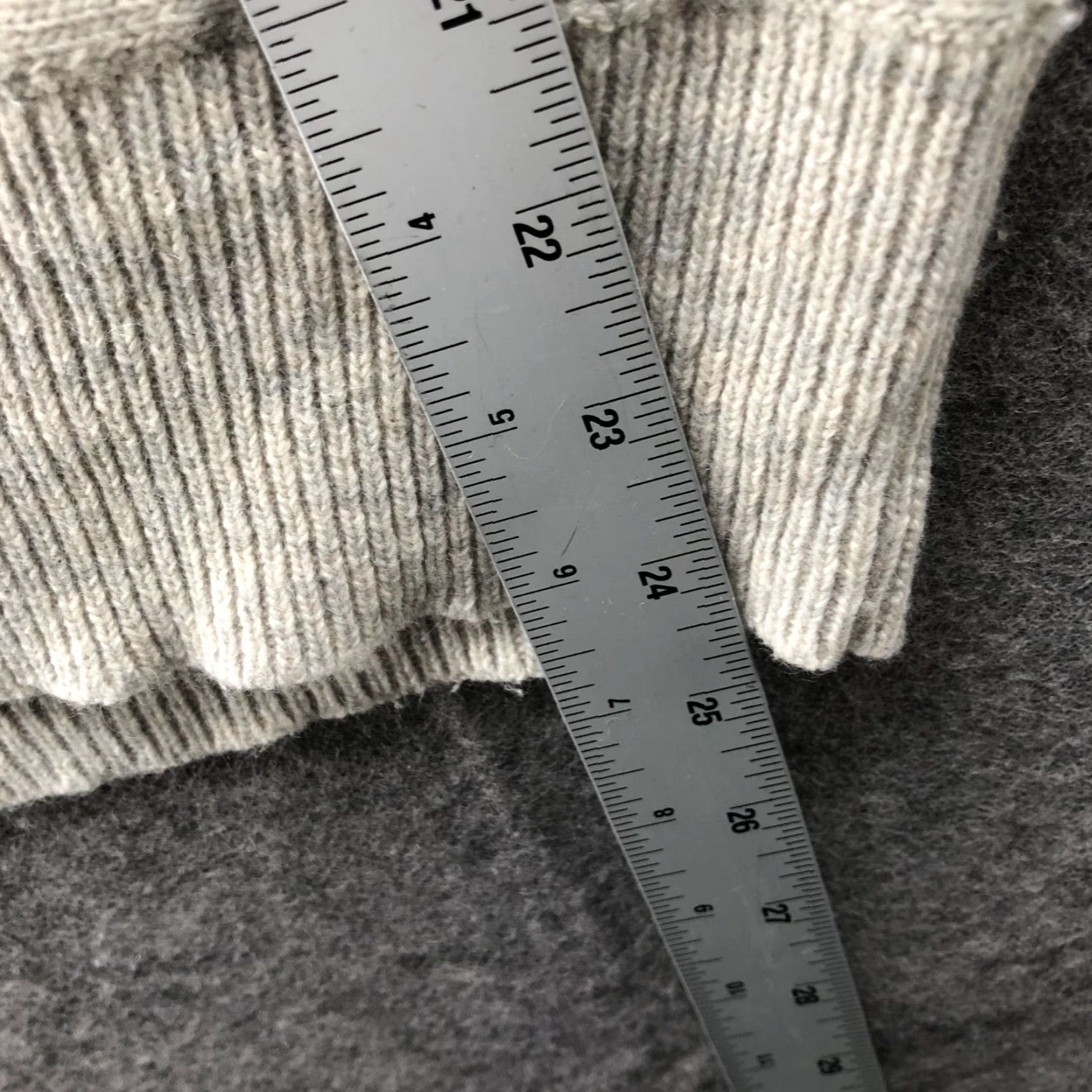J.Crew J. Crew Wool Cashmere Sweater Womens S Beige Dolman Sleeve Crew Neck Pullover Knit Knitwear Regular Fit Classic Casual Ribbed Stretch Size S / US 4 / IT 40 - 8 Thumbnail